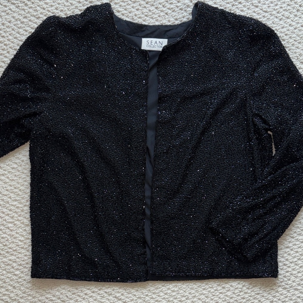 Sean Collection Vintage Silk Beaded Jacket - Picture 3 of 8